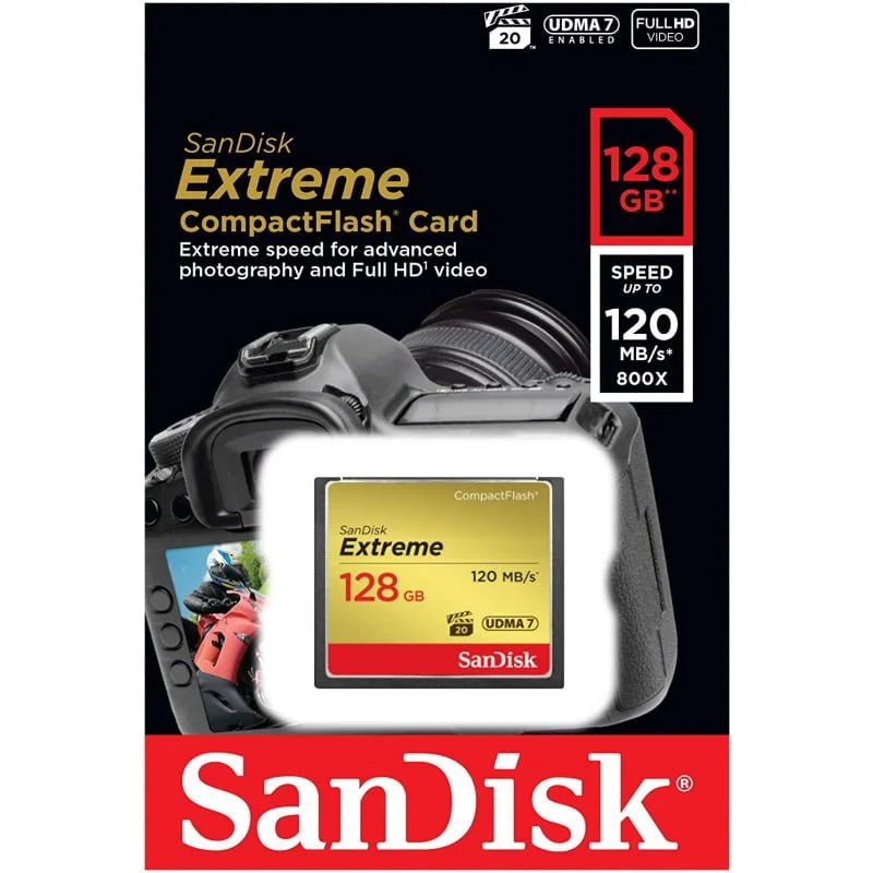 SanDisk 128GB Compact Flash Extreme UDMA7 - Image 2
