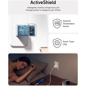 Anker 521 40W 2x USB-C stenski polnilec - Image 3