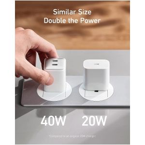 Anker 521 40W 2x USB-C stenski polnilec - Image 4