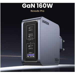 Ugreen Nexode Pro 160W 4-Portni GaN USB polnilec s priloženim 1,5M 240W USB-C polnilnim kablom - Image 3