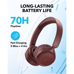 Anker Soundcore H30i naglavne Bluetooth slušalke, rdeče - Image 3
