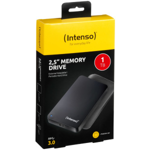 Intenso zunanji disk 1TB 2,5" Memory Drive USB 3.0 Črn + etui - Image 3