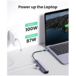 UGREEN 5v1 USB-C Hub, USB 3.0 A+HDMI+RJ45+PD - box - Image 3