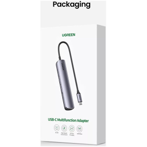 UGREEN 5v1 USB-C Hub, USB 3.0 A+HDMI+RJ45+PD - box - Image 4