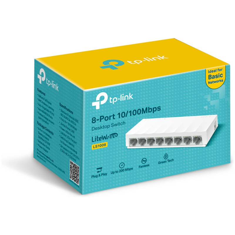 TP-LINK LS1008 8 port LS1008 100Mbps mrežno stikalo / switch