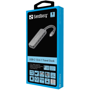 Sandberg USB-C 13-in-1 priklopna postaja za prenosnike - Image 3