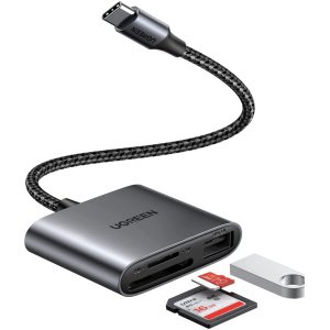 Ugreen USB-C čitalnik kartic 3v1 | E-specialisti.si