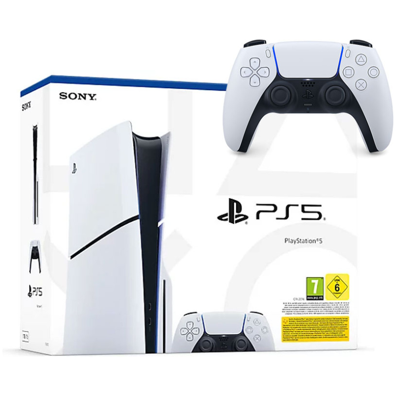 Konzola SONY Playstation 5 SLIM + PS5 DUALSENSE WHITE