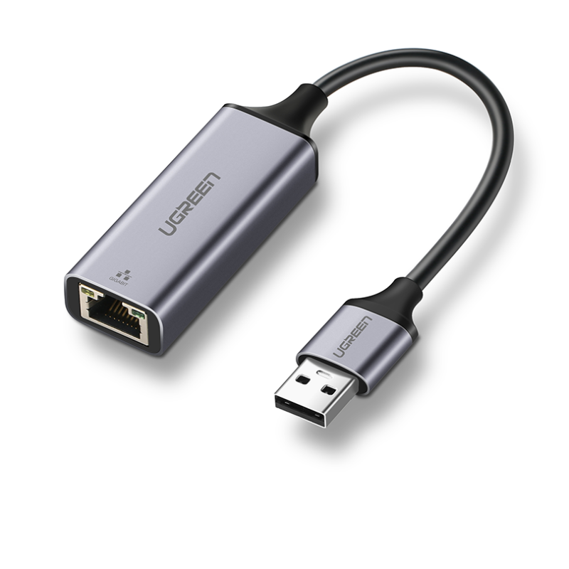 Ugreen USB 3.0 Gigabit Ethernet Adapter mrežna kartica siv - box