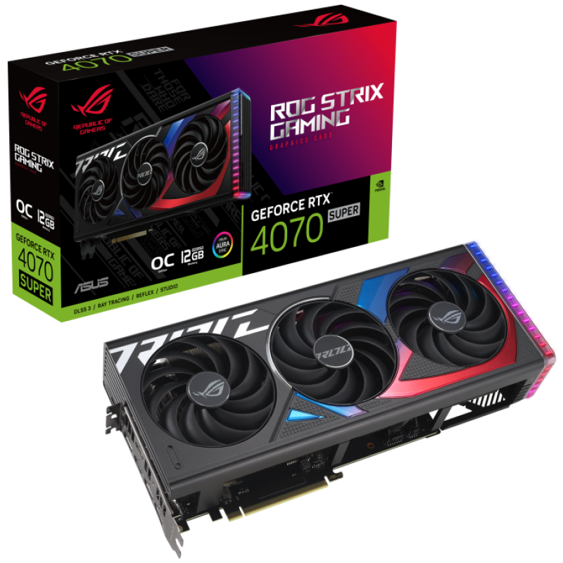 Grafična kartica ASUS ROG GeForce RTX 4070 SUPER STRIX OC