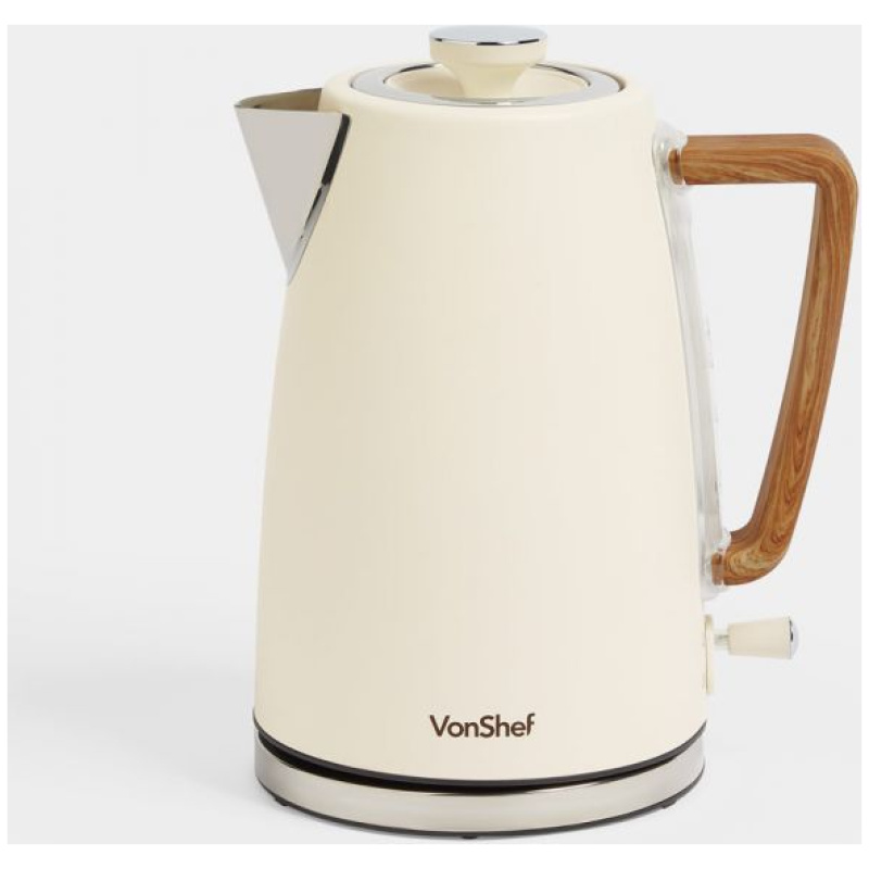 VonShef  grelnik vode Cream & Wood 1