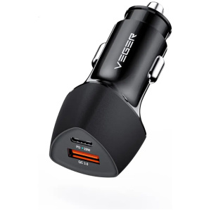 VEGER avtopolnilec CC50 USB+USB-C PD