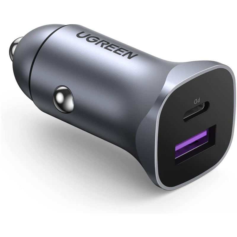 Ugreen avtopolnilec USB+USB-C QC 3.0 30W 10144 - box