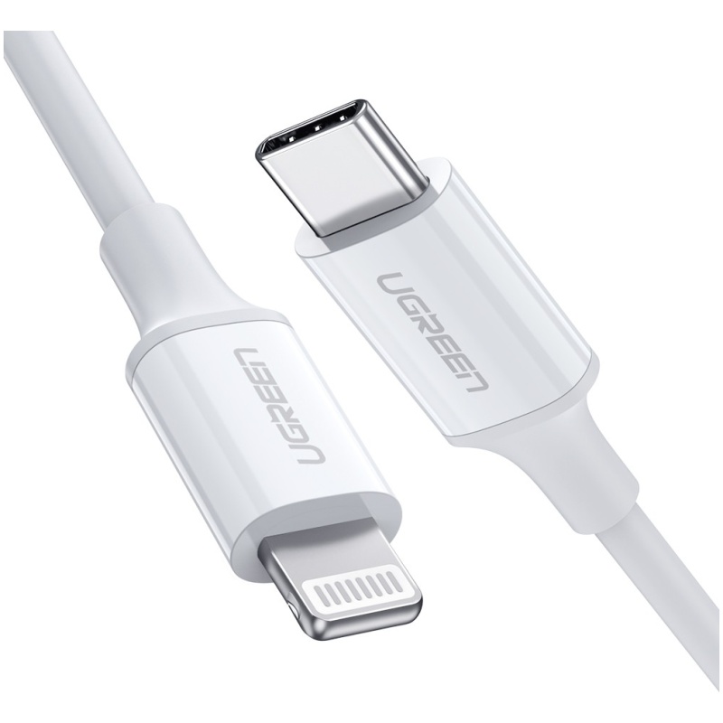 Ugreen USB-C na Lightning kabel srebrn 1m - box