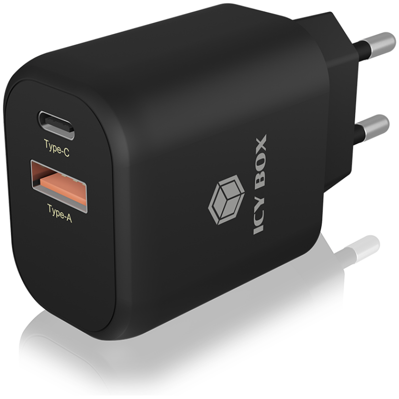 Icybox 2portni USB Quick Charge 3.0 hitri polnilnik