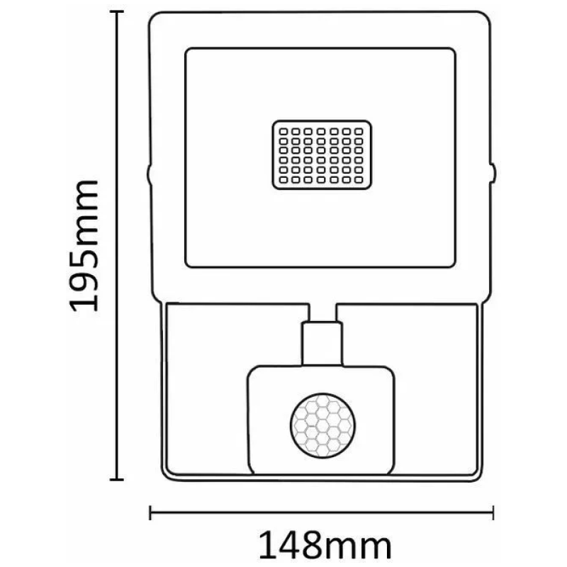 Asalite LED bel reflektor Slim 30W 4500K (2700 lumnov) + senzor - Image 4