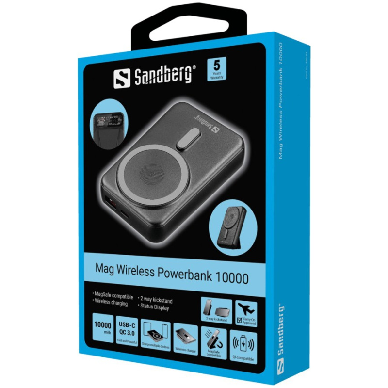 Sandberg Mag Wireless Powerbank 10000 - Image 4