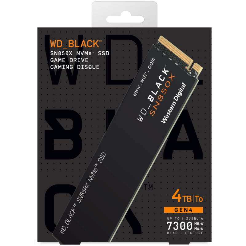 WD 4TB SSD BLACK SN850X M.2 NVMe x4 Gen4 - Image 4