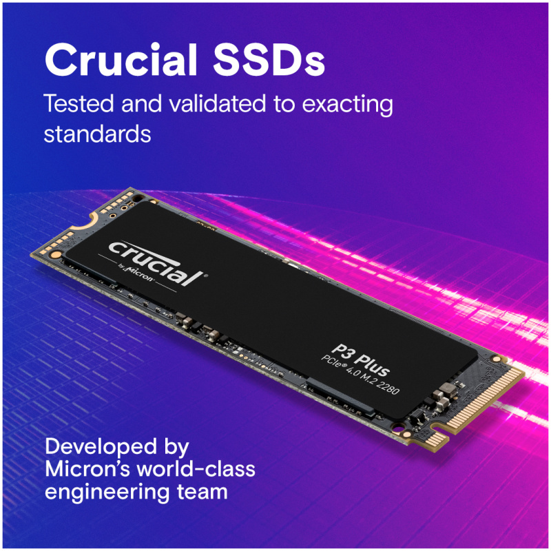 Crucial P3 Plus 1TB 3D NAND NVMe PCIe M.2 SSD - Image 4