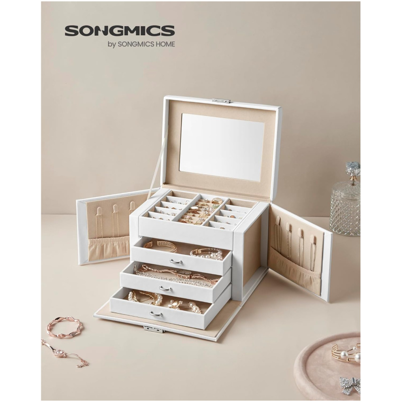 SONGMICS škatla za nakit štiriplastna - Image 2