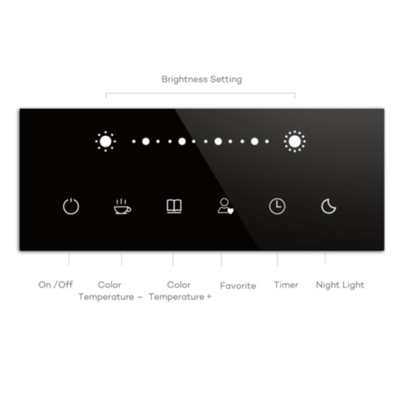 TaoTronics touch control Iron Gray LED namizna svetilka TT-DL16 - Image 2