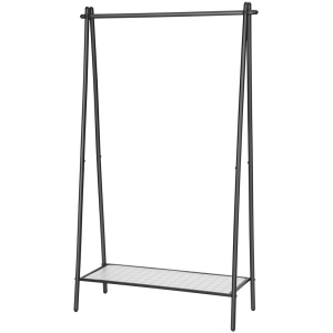 SONGMICS Stojalo za oblačila 92.5 x 33.5 x 153 cm črno