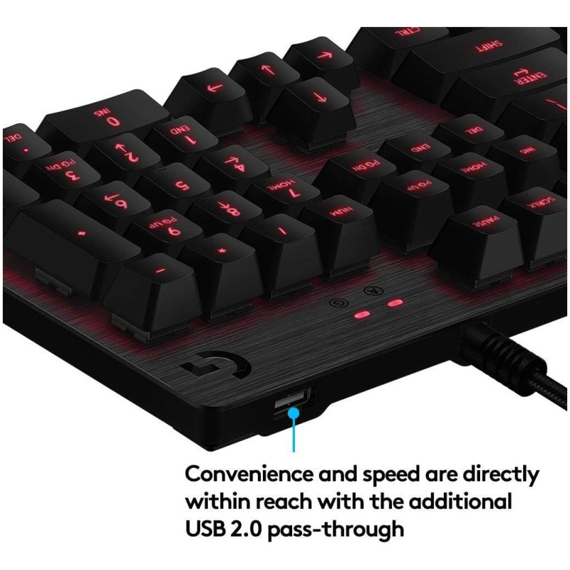 Logitech USB gaming mehanska tipkovnica G413 karbon, črna SLO gravura - Image 4