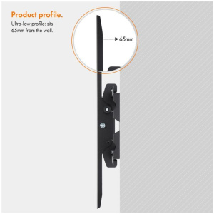 VonHaus 32-70'' nagibni TV stenski nosilec do 75kg, Amazon best seller - Image 3