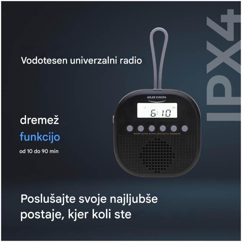 Adler Vodoodporni univerzalni radio AD 1912 - Image 3