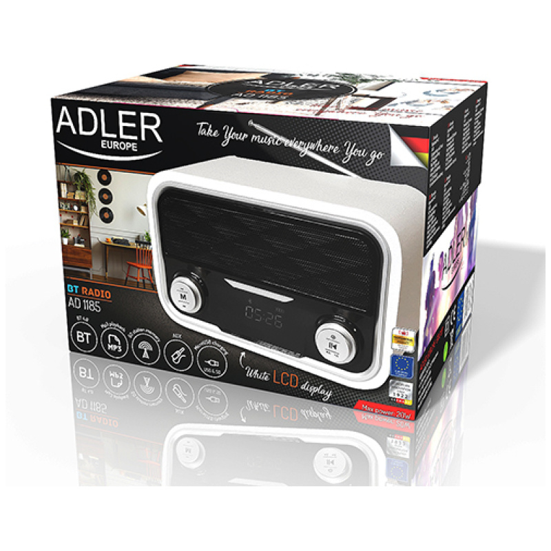 Adler radio in predvajalnik Bluetooth/AUX/FM/SD/USB AD1185 - Image 4