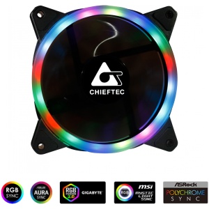 Chieftec RGB RAINBOW ventilator 120mm