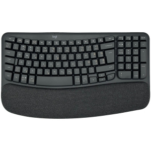 Logitech brezžična tipkovnica ergonomska Wave Keys črna SLO gravura