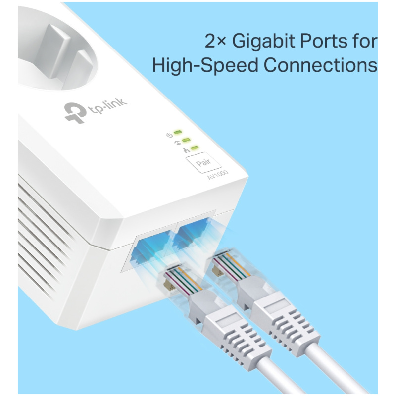 TP-LINK TL-PA7027P KIT AV1000 2xGigabit powerline adapter - Image 3