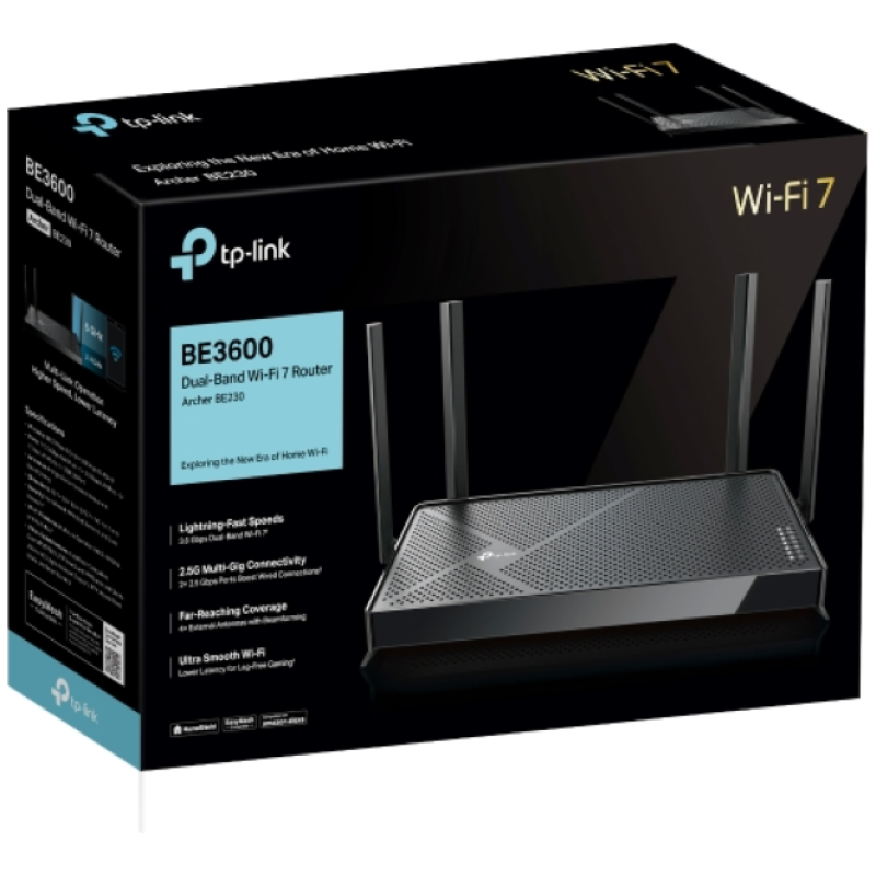 TP-LINK BE3600 Dual-Band Wi-Fi 7 2882+688 Mbps usmerjevalnik, 2.5 Gbps LAN, USB 3.0 - Image 4