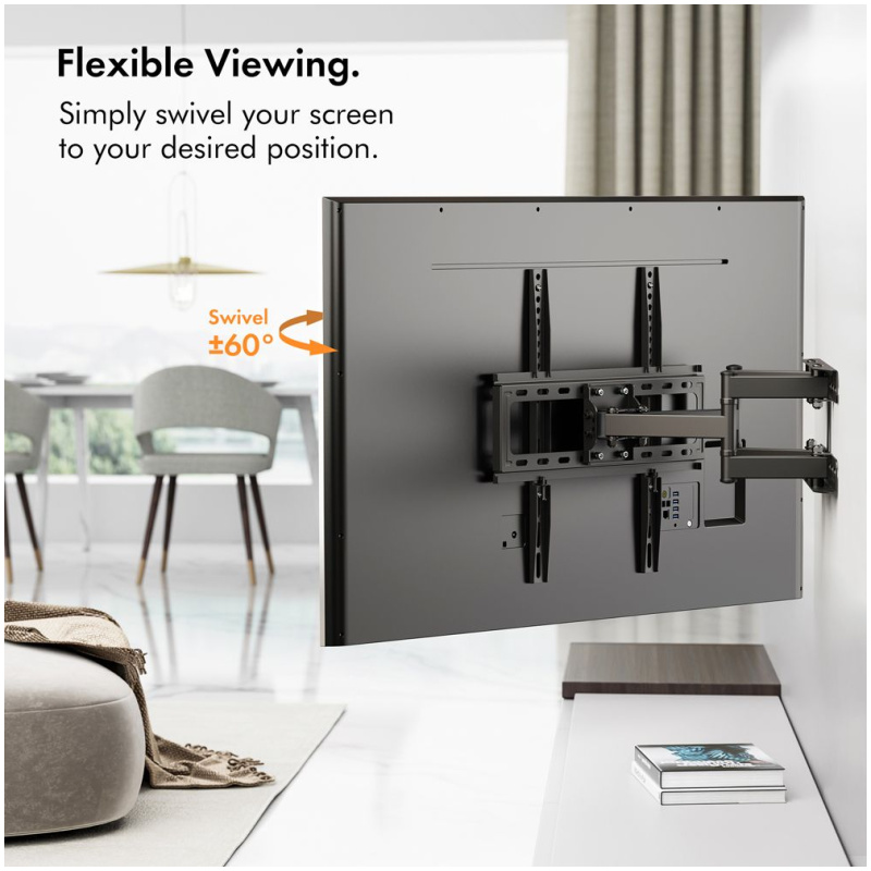 VonHaus 24-56'' pregibni TV stenski nosilec do 45kg - Image 4