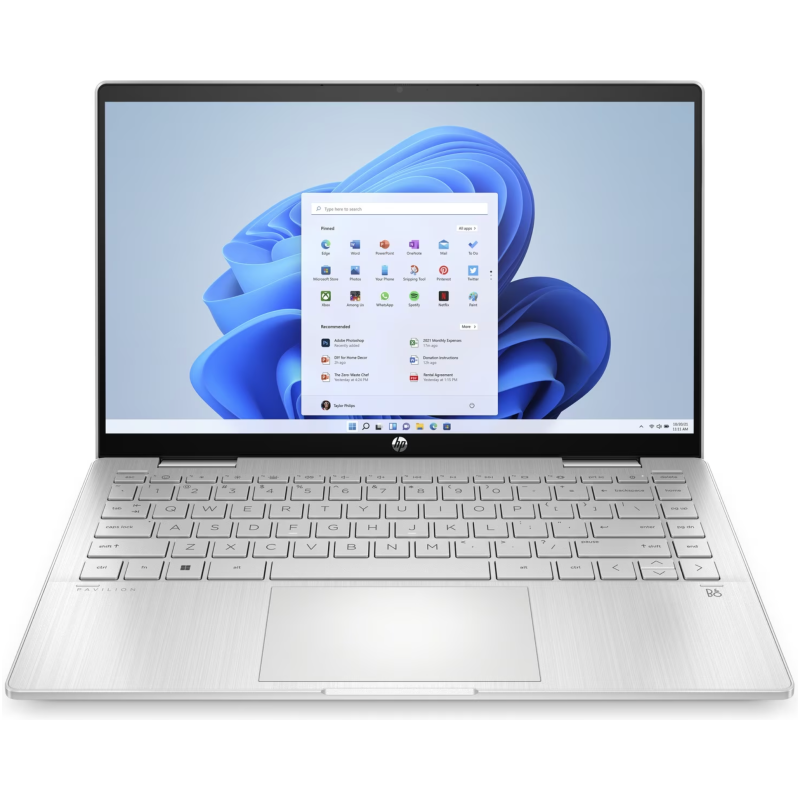 Intel Core i5-1335U (1,3 GHz), 8 GB DDR-3200, 35,6 cm (14,0'') FHD (1920x1080) Touchscreen UWVA LED, SSD 512 GB M.2 PCIe NVMe, no ODD, Intel Xe Graphics, HDMI, 1x USB-C 3.2 10Gbps (DisplayPort), 2x USB-A 3.2 Gen1 (5Gbps), Wi-Fi, Bluetooth, Webcam, microSD, Active Pen, Fingerprint, Backlit Kbd., Microsoft Windows 11 Home (64-bit)
