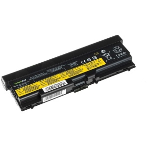 Opomba:Ta baterija ni primerna za modele Lenovo Thinkpad L430, L530, T430, T430I, T530, T530I, W530 in W530I.Opomba:Ta baterija ima večjo kapaciteto od originalne baterije in se njene dimenzije zato lahko nekoliko razlikujejo od originalnih. Običajno baterija štrli iz prenosnika za kakšen centimeter na spodnji ali zadnji strani prenosnika. Če vas zanimajo točne dimenzije baterije, vas prosimo, da nas pred nakupom kontaktirate.Opis:Nadomestna baterija je izdelana po zasnovi in tehnologiji proizvajalca Green Cell, kar zagotavlja odlično kvalitetoNajsodobnejša tehnologija omogoča veliko ciklov polnjenja in praznjenjaLi-Ion celice so prijazne okolju, obenem pa zagotavljajo delovanje brez spominskega učinkaTermično stikalo ščiti baterijske celice pred pregrevanjem, prenapolnitvijo in kratkim stikomVisoka kapaciteta baterije, podaljšan čas delovanja pri mirovanju naprave, zelo počasno samopraznjenje100% kompatibilnost z originalno baterijoBaterijo polnimo z originalnim ali nadomestnim polnilcemCertifikati CE in ROHSOriginalne oznake:0A363020A3630340Y762542T423542T470242T470442T470642T470842T470942T471042T471142T471242T471342T471442T471542T473142T473342T473542T473742T475142T475242T475342T475442T475542T476342T476542T479042T479142T479342T479542T479742T479842T479942T480142T480242T480342T481742T481942T488342T488542T491142T491242T492342T492642T492745N100145N100545N100745N101345N101551J049851J049951J050057Y418557Y418657Y4545Primerno za:Lenovo Thinkpad:Ta baterija ni primerna za modele Lenovo Thinkpad L430, L530, T430, T430I, T530, T530I, W530 in W530I.L410, L412, L420, L421, L510, L512, L520, SL410, SL410 2842, SL410 2874, SL410k 2842, SL510, SL510 2847, SL510 2875, T410, T410i, T420, T420i,  T510, T510i, T520, T520i, W510, W520, Edge 0578-47B, Edge 05787VJ, Edge 05787WJ, Edge 05787XJ, Edge E420, Edge E425, Edge E520, Edge E525, E40 (14"), E50 (14"), E420 (15"), E520 (15")Lastnosti:Proizvajalec: Green CellBarva: črnaVrsta: Li-IonNapetost: 10,8 VKapaciteta: 6.600 mAh (71 Wh)Število celic: 9